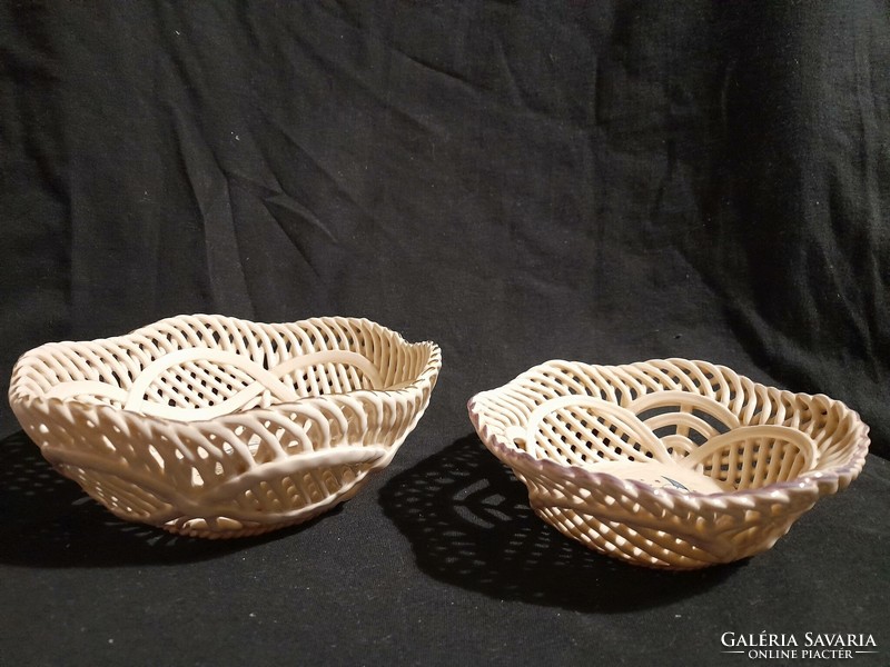 Openwork porcelain bowl with fairy tale pattern, two pieces in one