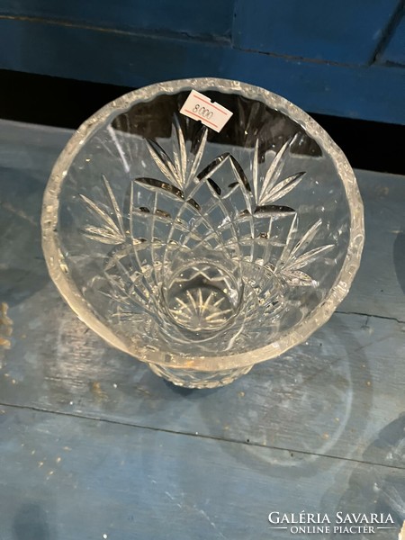 Ólomkristály váza, magassága 20 cm