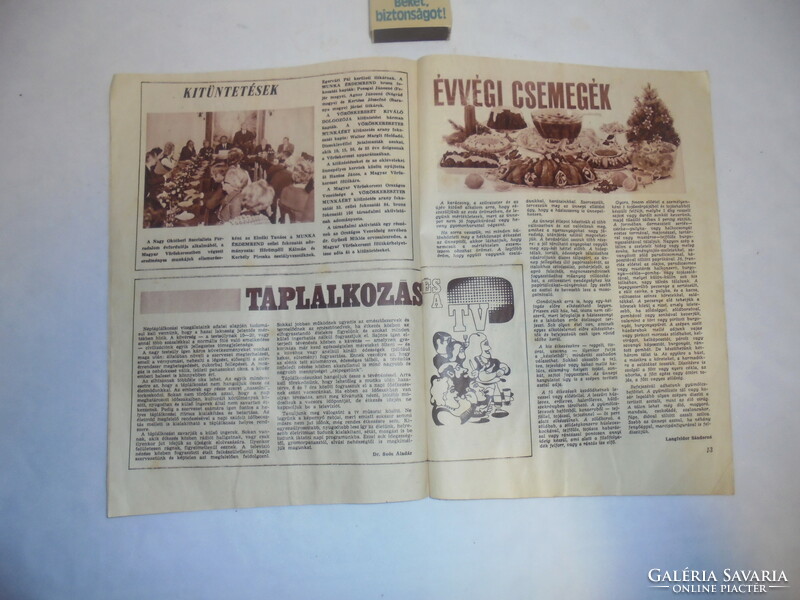 Családi lap 1973 december- akár születésnapi ajándéknak - régi újság