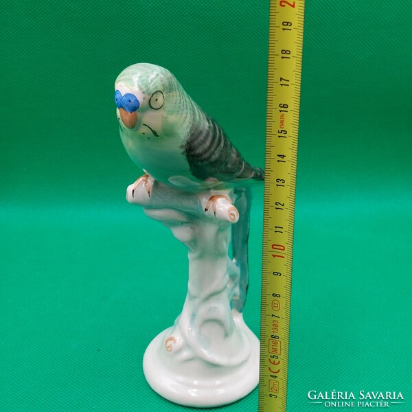 Craft ceramic parrot