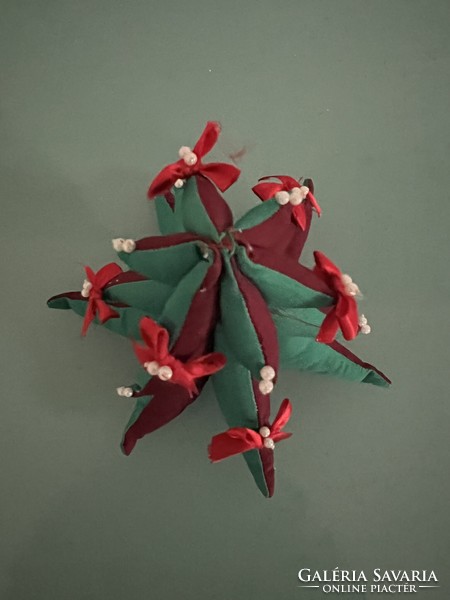 Kézműves textíl kis méretű karácsonyfa karácsonyfadísz