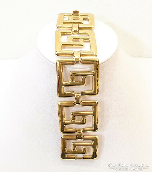 Napier new york 1970's 18kt gold plated book piece bracelet