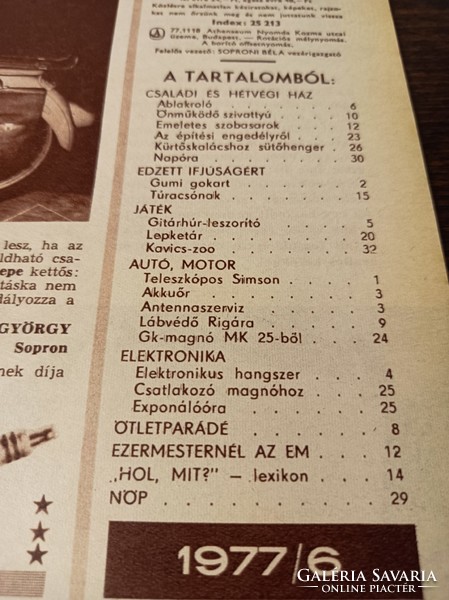 1977 / JÚNIUS EZERMESTER/ SZÜLETÈSNAPRA/KARÀCSONYRA.
