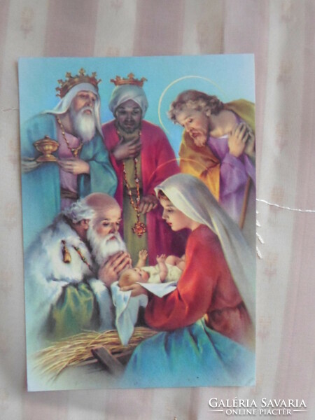 Karácsonyi képeslap 8.: Szent Család, angyal, királyok