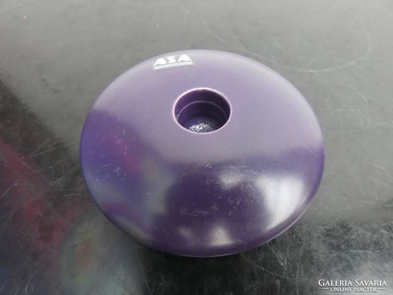 Asa selection purple candle holders in memphis milano style marked 1990s.