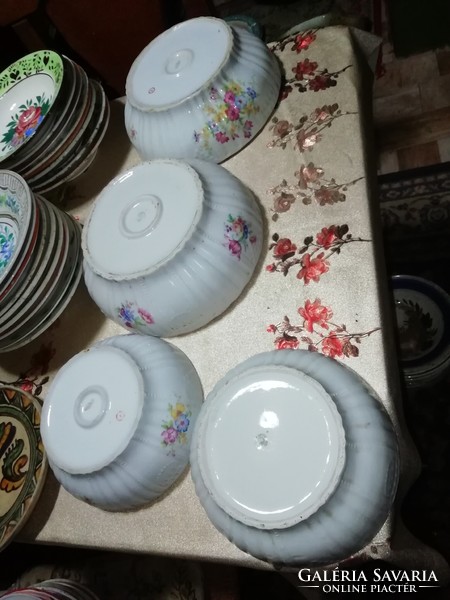 Antik Zsolnay porcelán komatál 4 db