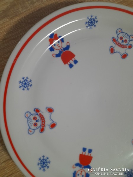 Zsolnay children's pattern flat plate