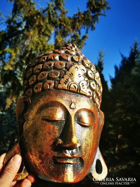 Buddha wooden wall mask
