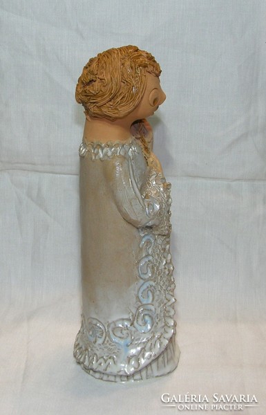 Antalfiné Saint Catherine ceramic figurine - 25 cm