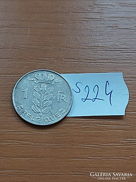 Belgium belgique 1 franc 1966 copper-nickel s224