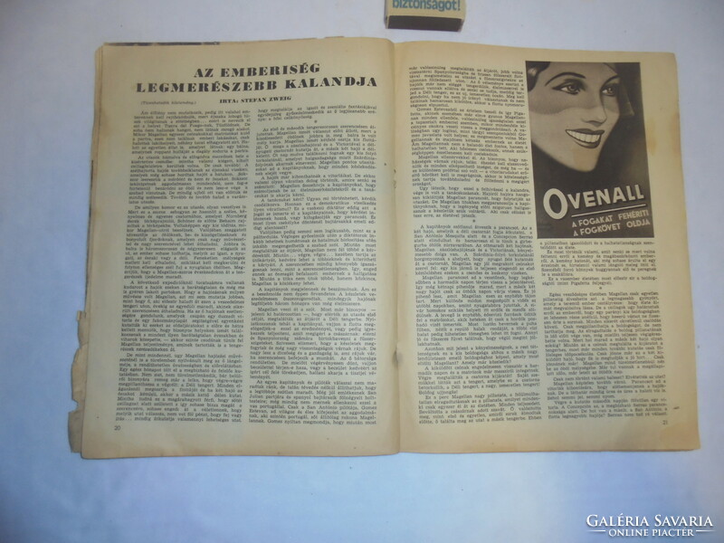 Képes vasárnap 1938 április - régi újság ajándékba, születésnapra