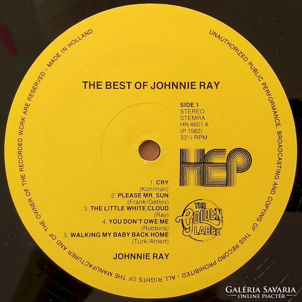 Johnnie Ray - The Best Of Johnnie Ray (LP, Comp)