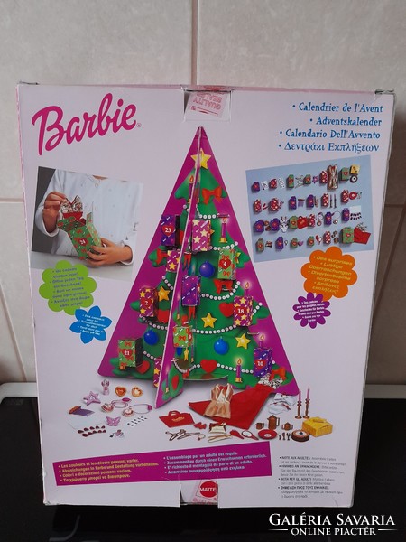 Új vintage Mattel Barbie adventi kalendárium 2000-ből/Régi Barbie adventi kalendárium