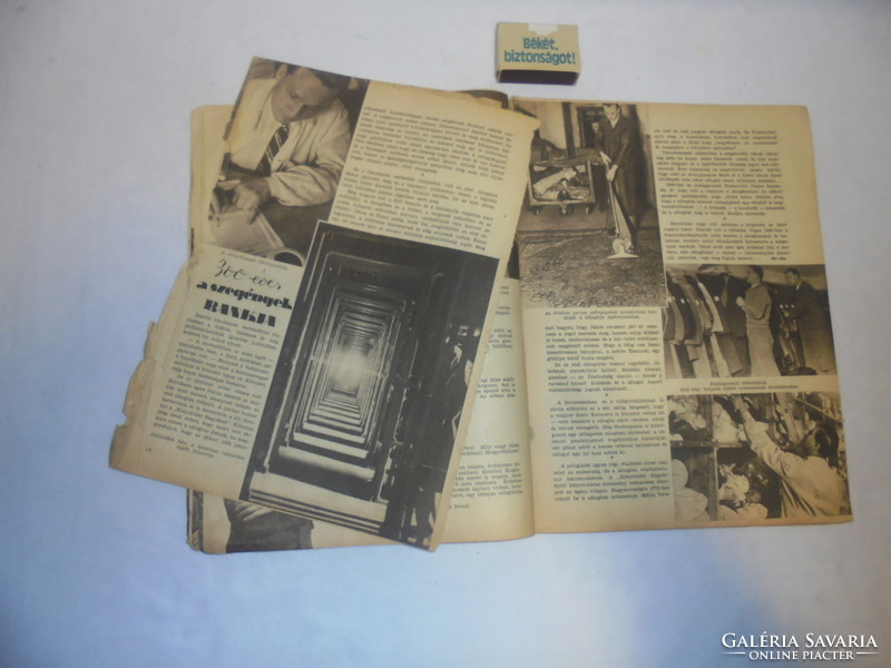 Képes vasárnap 1938 április - régi újság ajándékba, születésnapra