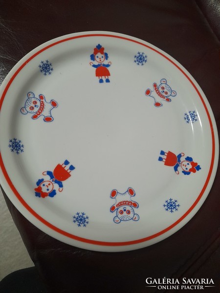 Zsolnay children's pattern flat plate