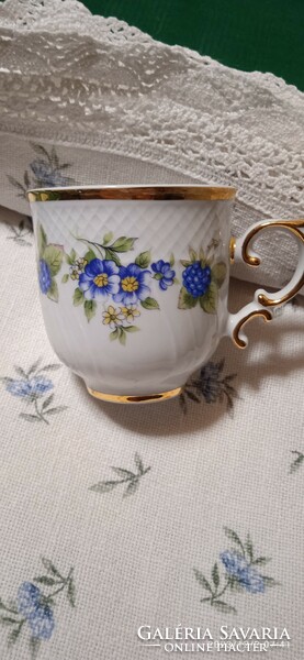 Hóllóháza mocha cup with blackberry pattern
