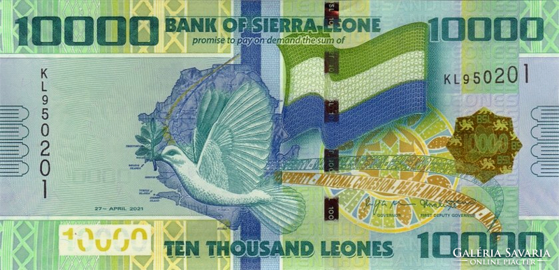 Sierra Leone  10 000 leones 2021 UNC