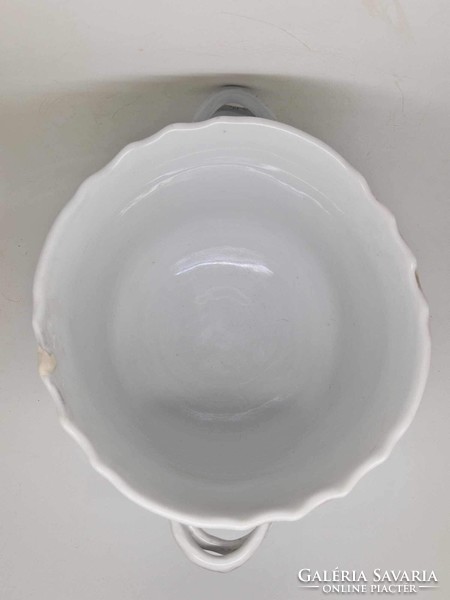 Antik meisseni Augustus Rex Helena Wolfshon virágtartó Rotschild madár minta 17cm