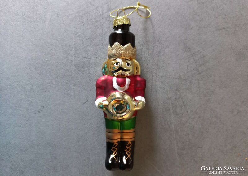 Large glass nutcracker figure