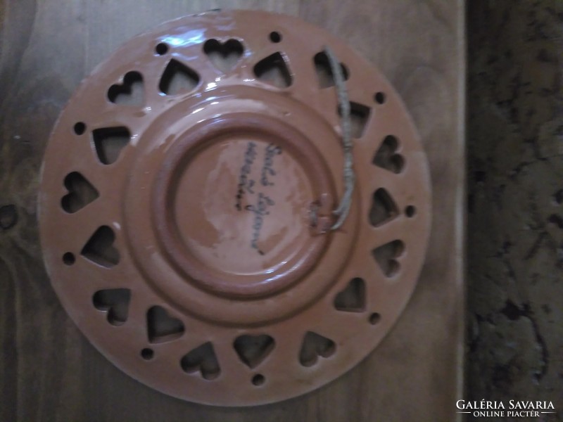 Mezőtúr ceramic plate, wall plate - lajosné szabó