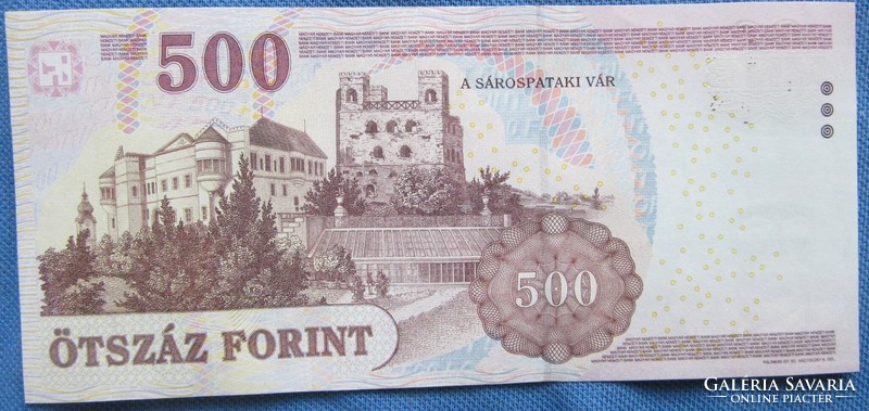 HUF 500 banknote, 2008, five hundred HUF banknote 2008, uncirculated,