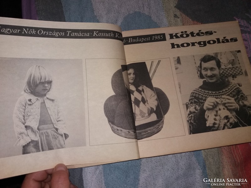 1985. Margit Kovács: knitting-crochet 1985 according to pictures by Kossuth book publisher
