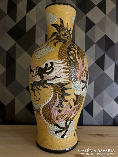 Floor vase with Chinese dragon pattern 46.5 cm