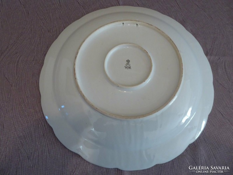 Huge (diameter 42 cm) antique Württemberg porcelain decorative bowl