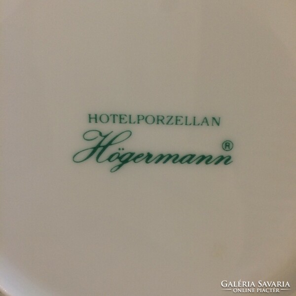 6 db Högermann fehér porcelán tányér - Hotel porcelán szett