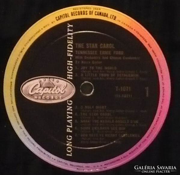 Tennessee Ernie Ford - The Star Carol (LP, Album, Mono)