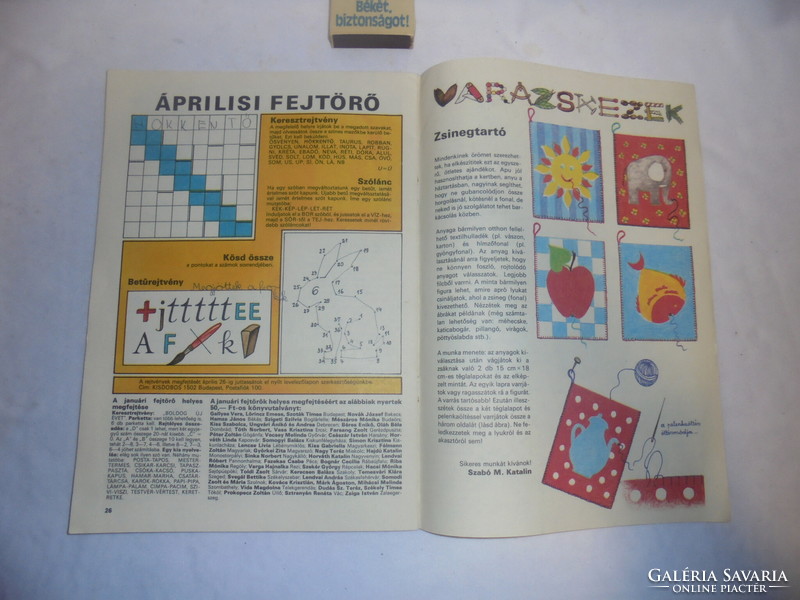 Retro KISDOBOS újság - 1988 április - ajándékba, szülinapra