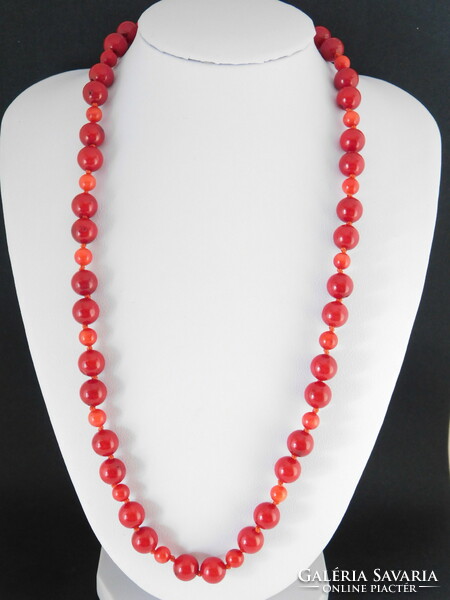 Coral necklace 14k gold