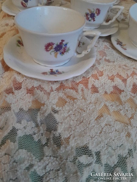 Zsolnay manófŭles cup with plate