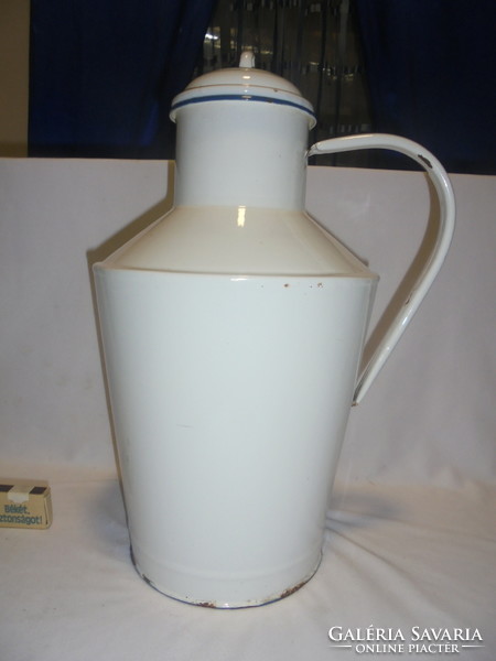 An old, picturesque Cegléd enamel pot, pot 