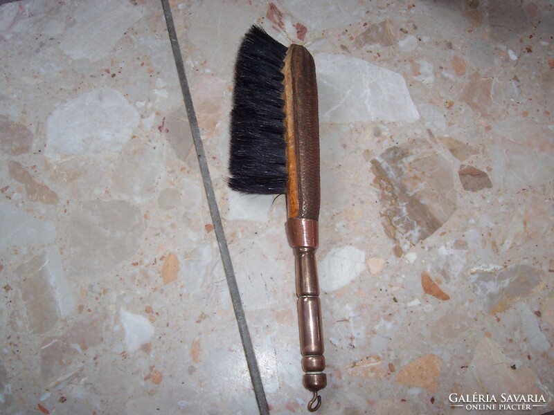 Antique clothes brush with copper handle