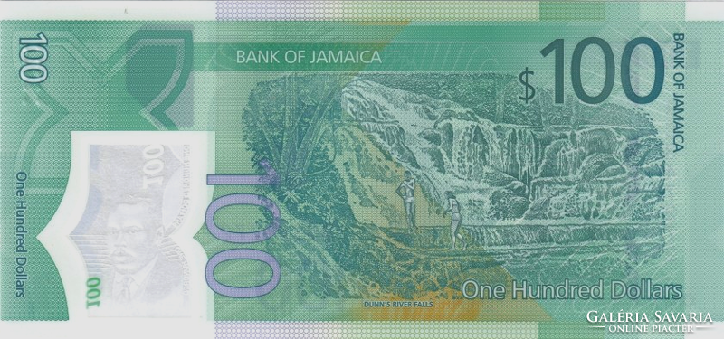 Jamaica 100 dollar 2022 UNC