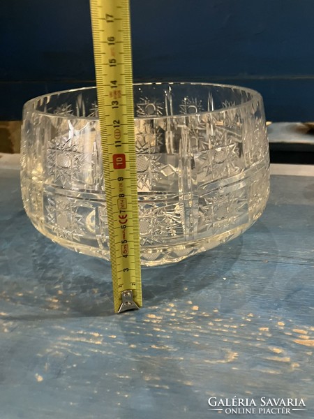 A giant lead crystal table centerpiece. Fruit bowl