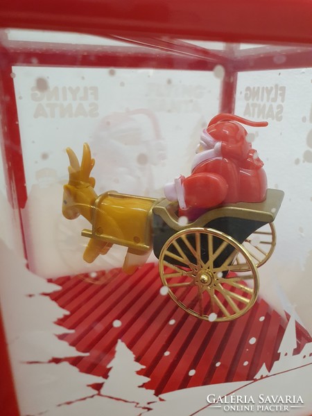 Christmas musical Santa with reindeer, retro Taiwanese rarity