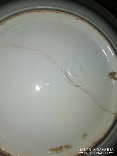 Antique wall plate cracked 14