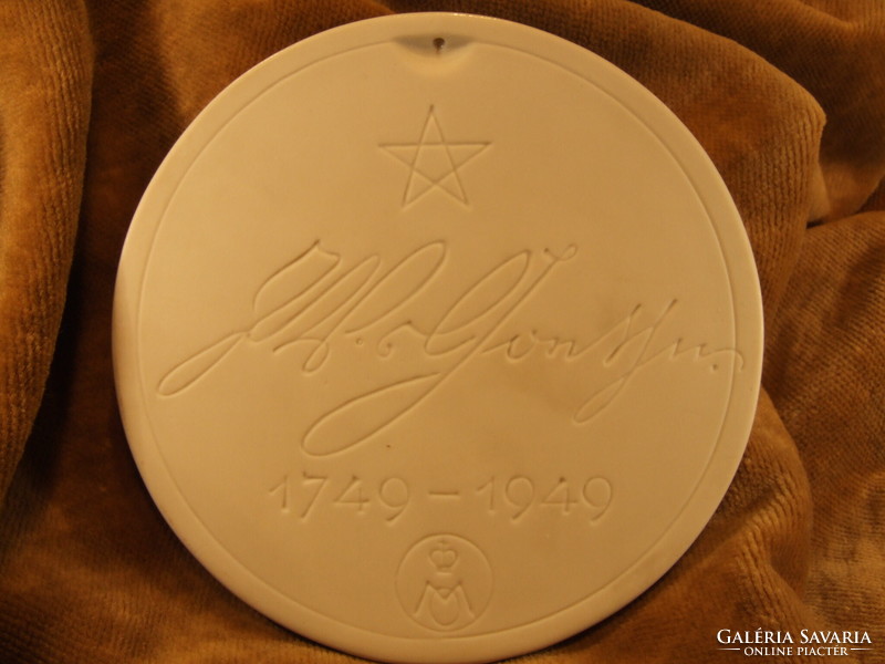 Goethe porcelain plaque (101128)