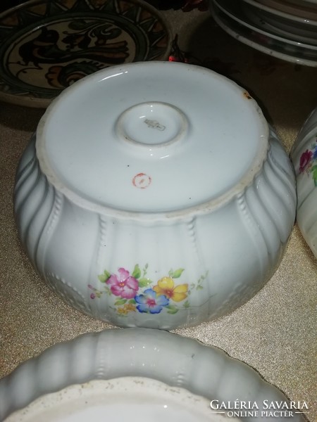 Antik Zsolnay porcelán komatál 4 db