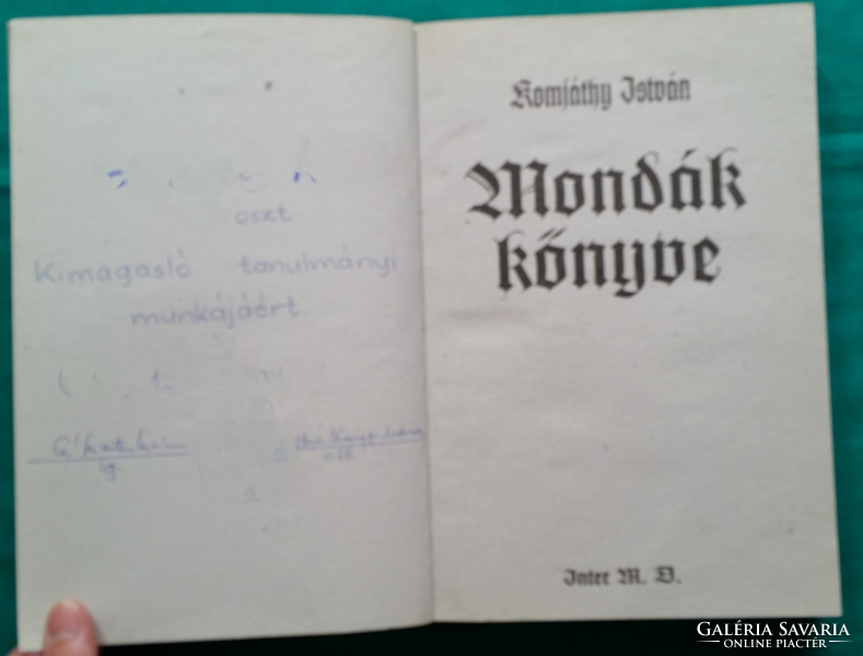 István Komjáthy: book of tales - history > legends, tales