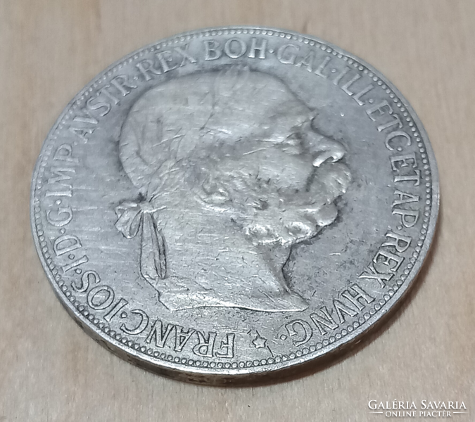 József Ferenc silver 5 kroner coin in good condition
