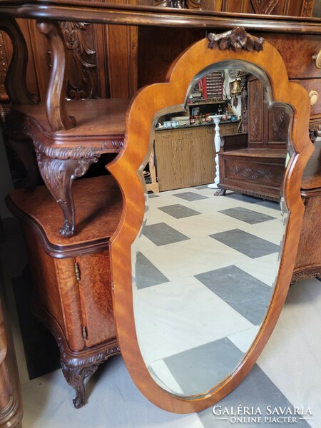 Antique 2 bedside cabinets + dressing table with mirror