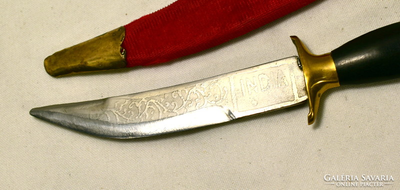 Marked Indian dagger with sheath