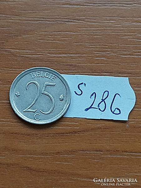 Belgium belgie 25 centimes 1972 copper-nickel, i. King Baudouin s286