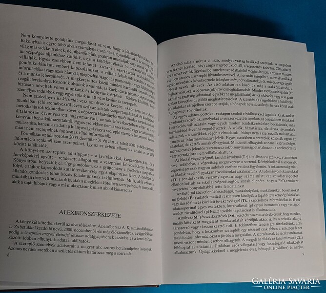Könyv , Veszprém megyei kortárs életrajzi lexikon , 2001