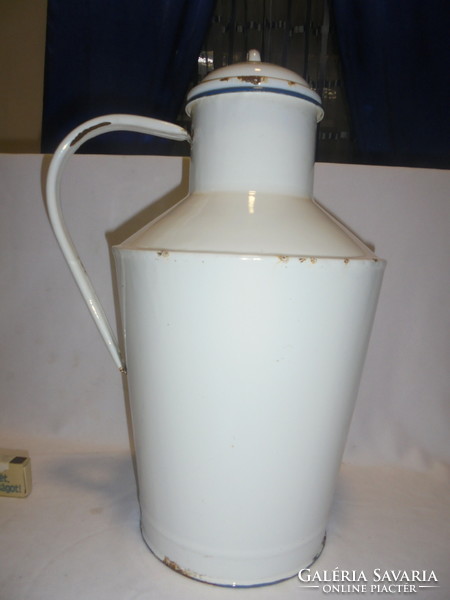 An old, picturesque Cegléd enamel pot, pot 