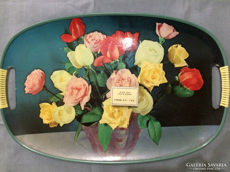 Mid century-'60s serving tray-mcm japan