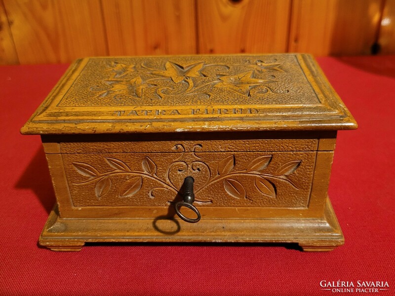 Antique box, jewelry box Tatra bath